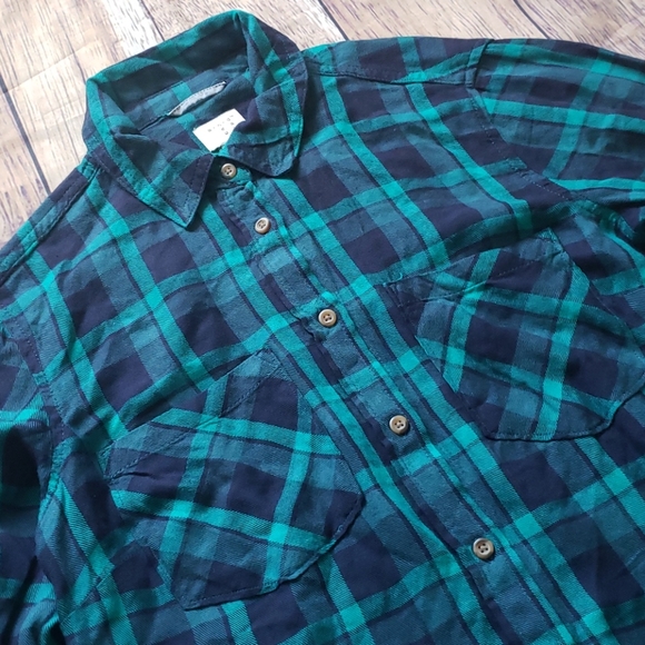 Long Sleeve  Button Down Tunic - Picture 2 of 3